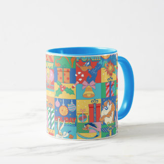 Taza LOONEY TUNES™ | Happy Holidays Christmas Pattern