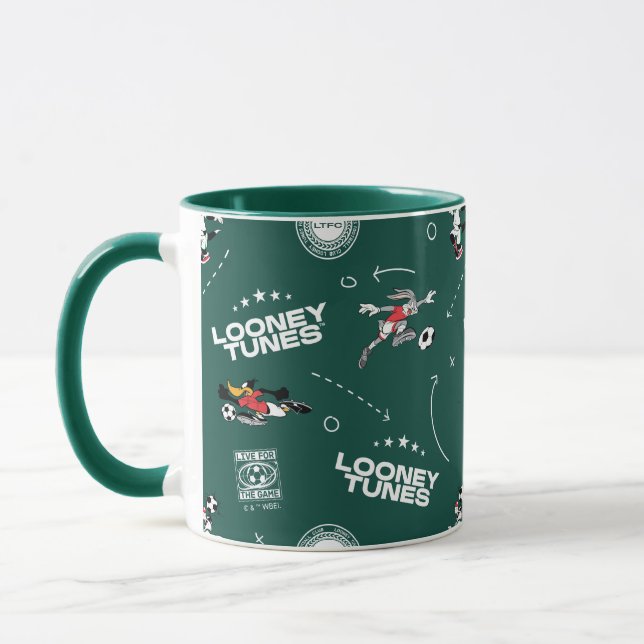Taza LOONEY TUNES™ Soccer Playbook Pattern (Izquierda)