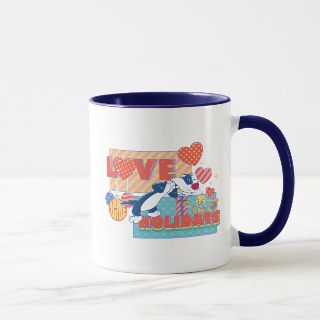 Taza LOONEY TUNES™ | SYLVESTER™ & TWEETY™Love Holidays (Derecha)