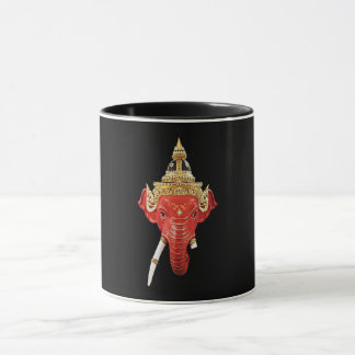 Taza Lord Ganesha en el arte tradicional tailandés de l