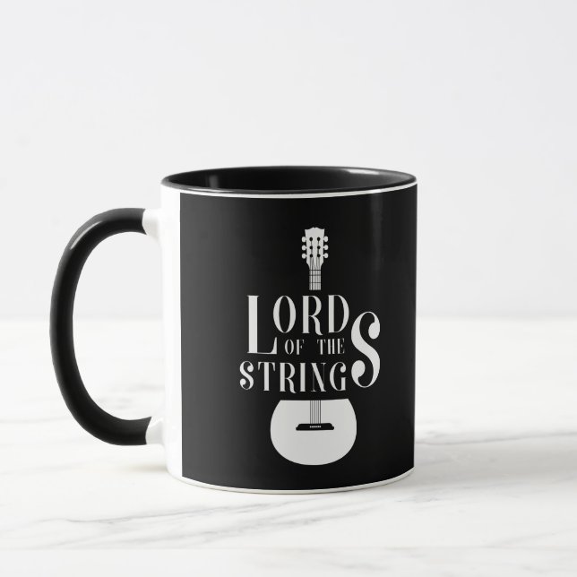 Taza Lord Of The String Guitar TShirt (Izquierda)