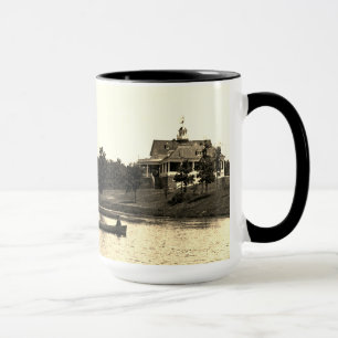 Taza Lords Park Elgin Illinois Lagoon Pavilion de los a