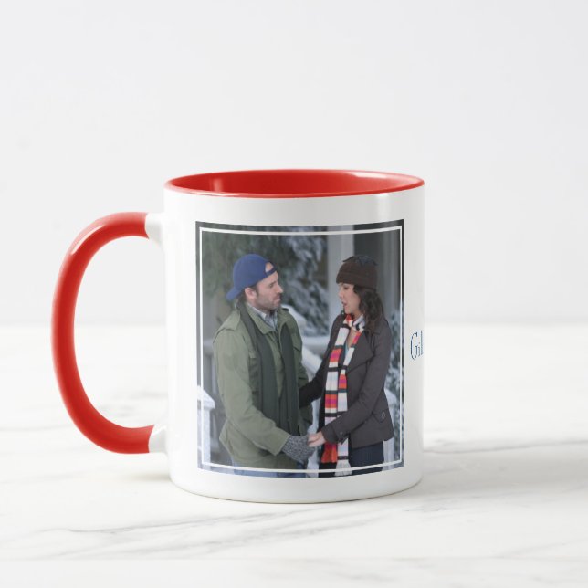 Taza Lorelai y Luke sosteniendo manos en la nieve (Izquierda)