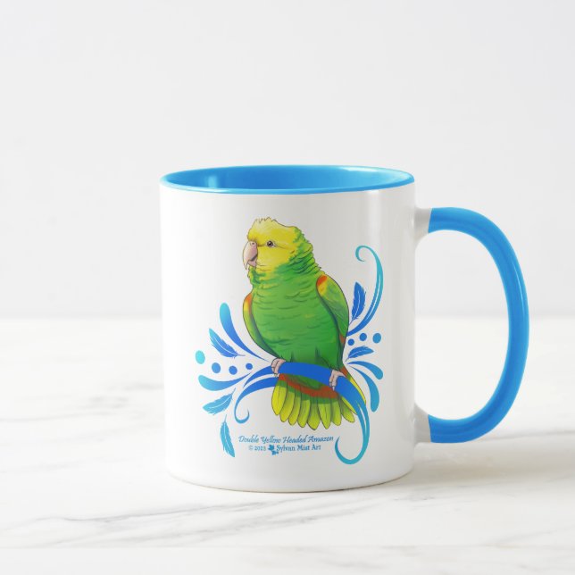 Taza Loro Amazon Doble Amarillo (Derecha)