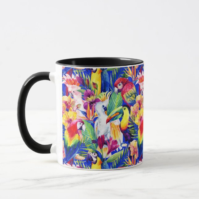 Taza Loros de la acuarela (Izquierda)