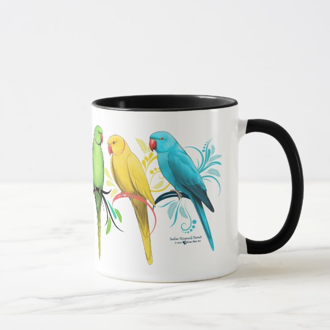 Taza Loros de Ringneck del indio (Derecha)