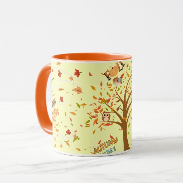 Taza Los acogedores Vibes de Otoño: La Perfecta Mug De  (Anverso izquierdo)