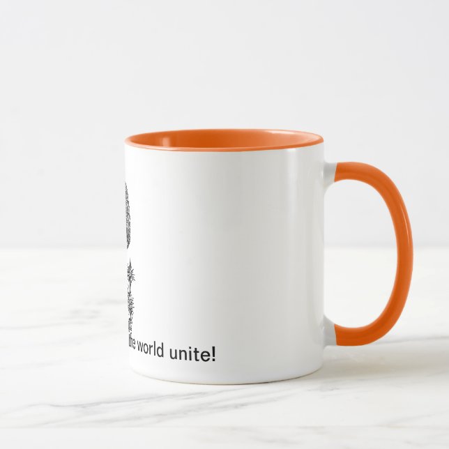 Taza ¡Los adictos al café del mundo unen! (Derecha)