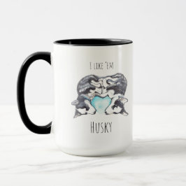 Taza Los amantes del café Husky Mug