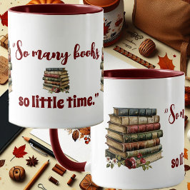Taza Los amantes del libro citan tantos libros tan poco