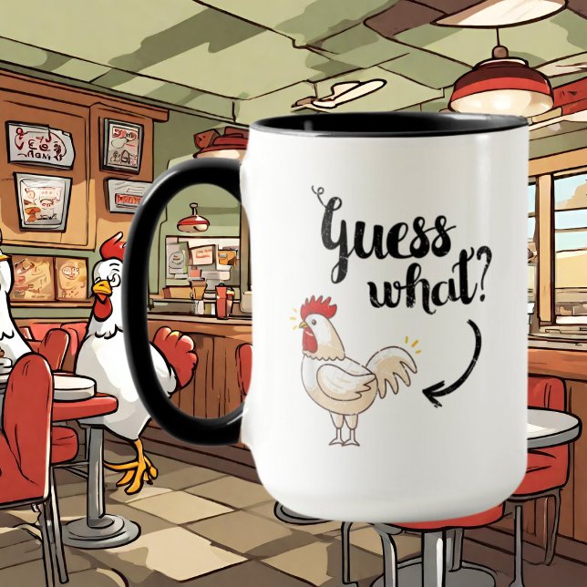 Taza los amantes del pollo divertidos añaden el monogra (Subido por el creador)