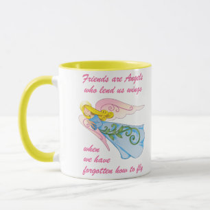 Taza Los amigos son ángeles
