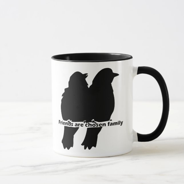 Taza Los amigos son elegidos Cotización de Silhouette p (Derecha)