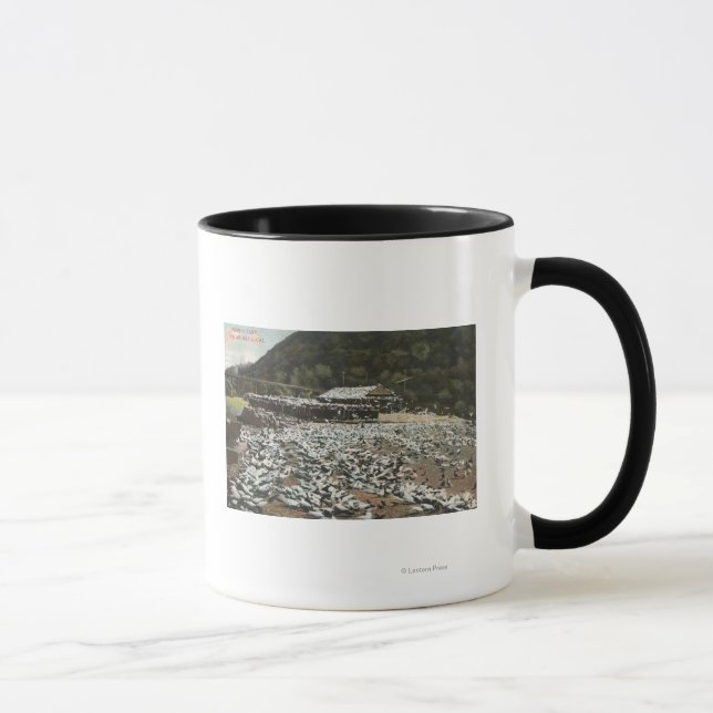 Taza Los Ángeles, CaliforniaView de una granja de palom (Derecha)
