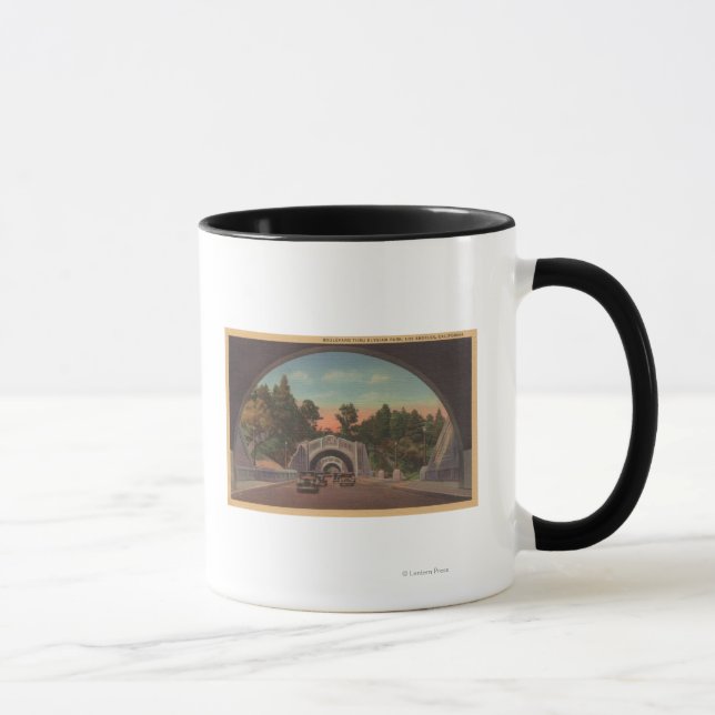 Taza Los Ángeles, vista CATunnel del parque Elysian (Derecha)