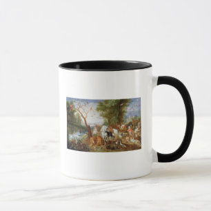 Taza Los animales que entran en la arca de Noah