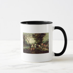 Taza Los animales que entran en la arca de Noah