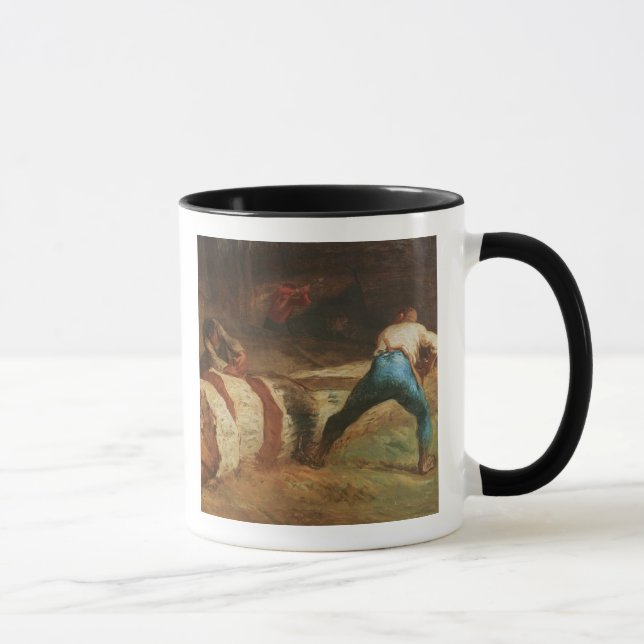 Taza Los aserradores de madera, 1848 (Derecha)