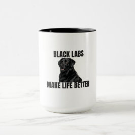 Taza Los Black Labs Hacen la Vida Mejor – Black Lab Ami