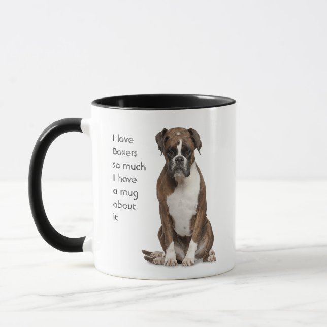 Taza Los "Boxers Love" se burlan de las citas (Izquierda)