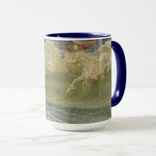 Taza Los caballos de Neptuno por Walter Crane