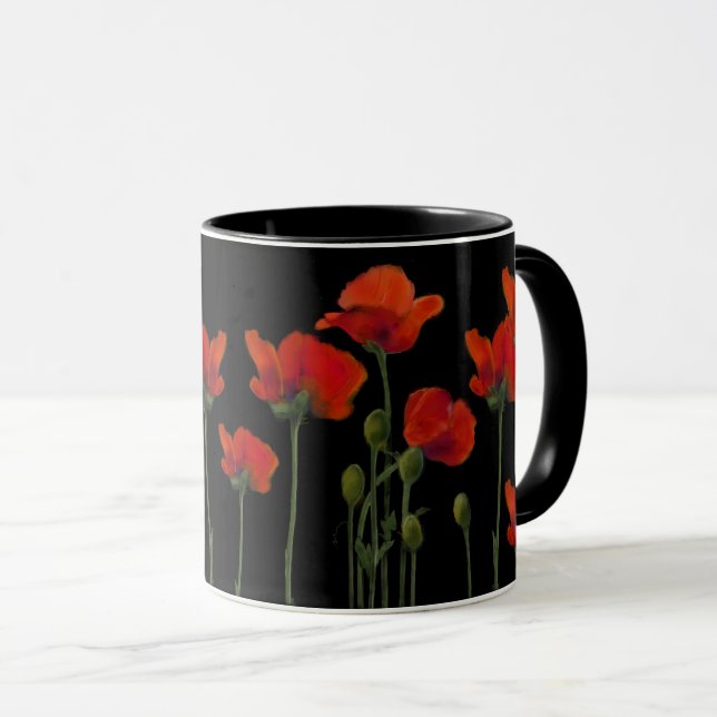 Taza Los cachorros en negro (Anverso derecho)