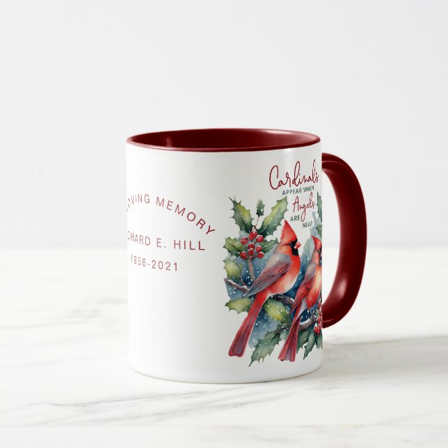 Taza Los Cardenales Personalizados Aparecen Cuando Los  (Anverso derecho)