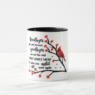Taza Los cardenales y las despedidas no son para siempr
