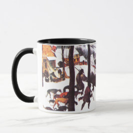 Taza "Los cazadores en la nieve" Navidades