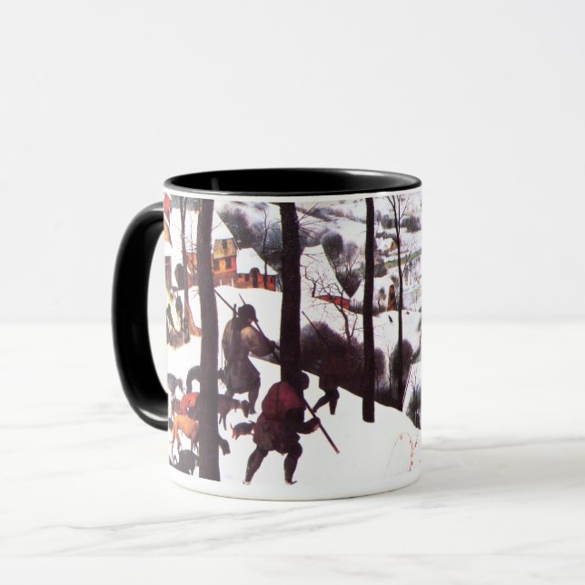 Taza "Los cazadores en la nieve" Navidades (Anverso izquierdo)