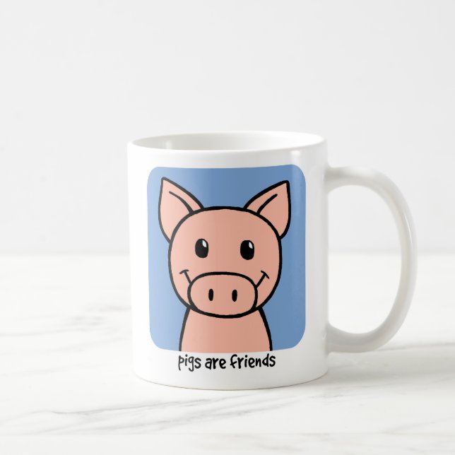 Taza Los cerdos son amigos (Derecha)