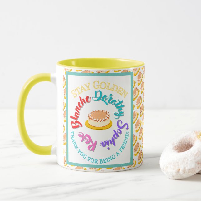 Taza Los Chicas dorados se quedan con el Cheesecake de  (Con donut)