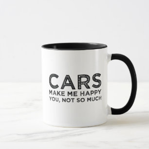 Taza Los coches me hacen feliz
