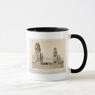 Taza Los colosos de Memnon, estatuas de Amenhotep III,