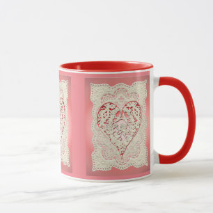 Taza Los CORAZONES del CUPID y ATAN 2 de SHARON SHARPE