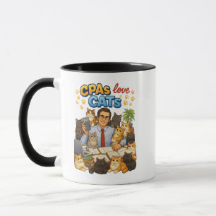 Taza Los CPA aman a los Gatos