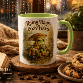 Taza Los Días Lluviosos Son Días Acogedores Rana Adorab