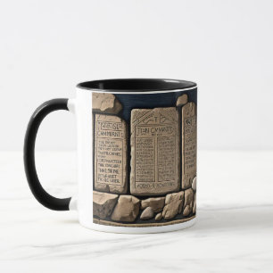 Taza Los diez mandamientos de café