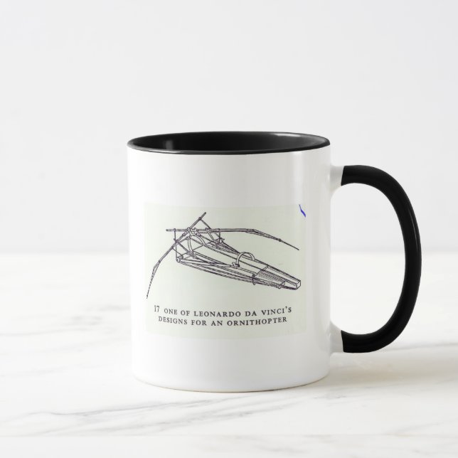 Taza Los diseños de Leonardo da Vinci para un (Derecha)