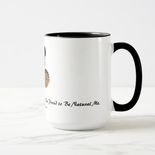 Taza Los diseños de MDillon soy orgulloso ser natural (Derecha)