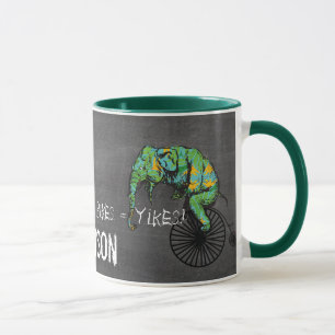 Taza ¡Los elefantes y las bicicletas son iguales!