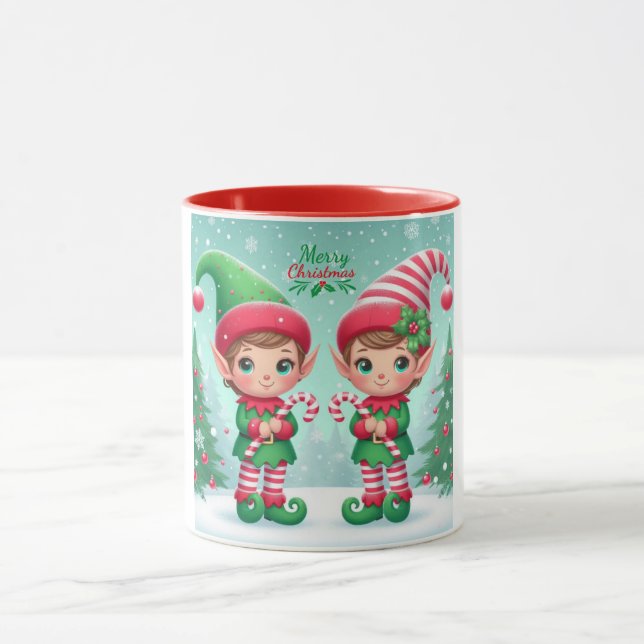 Taza Los elfos de los Navidades (Centro)