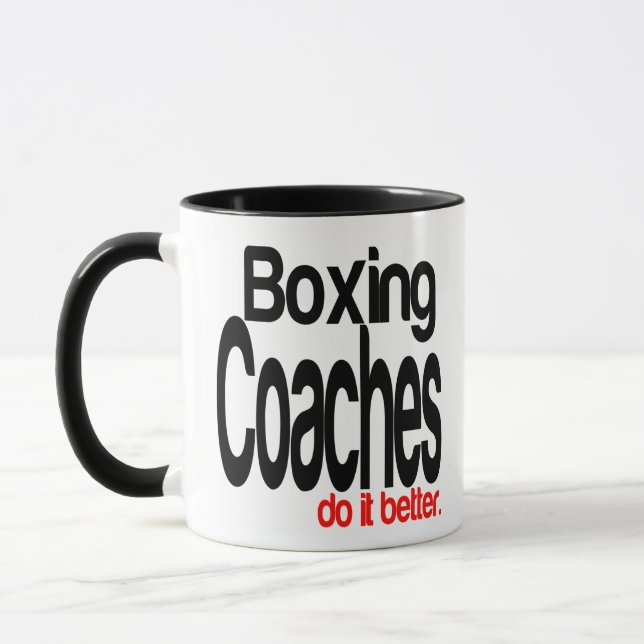 Taza Los entrenadores de boxeo lo hacen mejor (Izquierda)