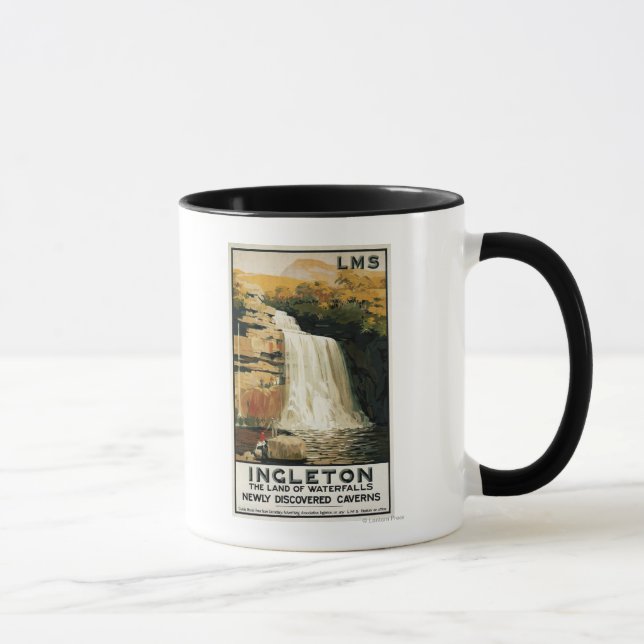 Taza Los espectadores trepan en el Poster de Waterfall  (Derecha)