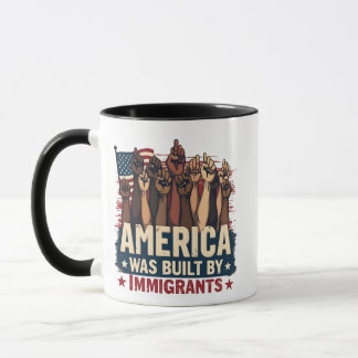 Taza Los Estados Unidos fueron construidos por los inmi
