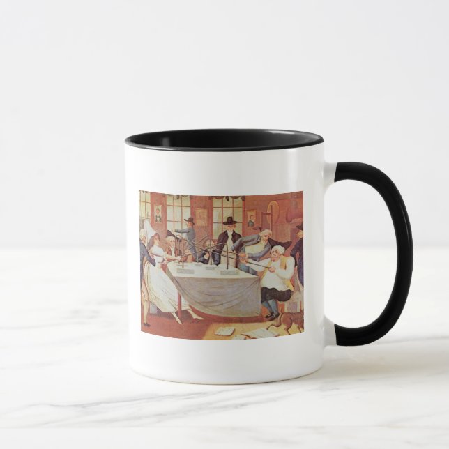 Taza Los experimentos de Benjamin Franklin con (Derecha)