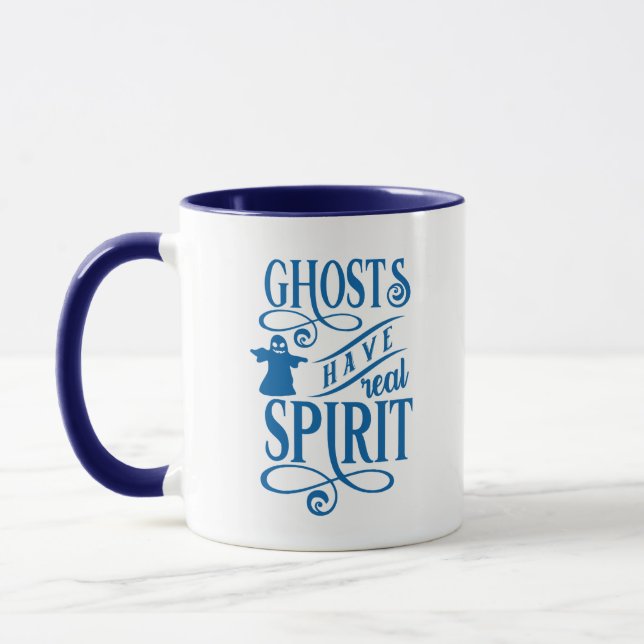 Taza Los Fantasmas Tienen Verdadero Espíritu Azul y Hal (Izquierda)
