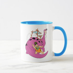 Taza Los Flintstones el   Fred que resbala abajo de la