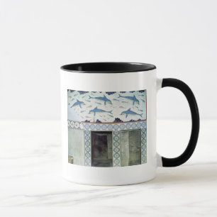 Taza Los frescos del delfín en el cuarto de baño de l