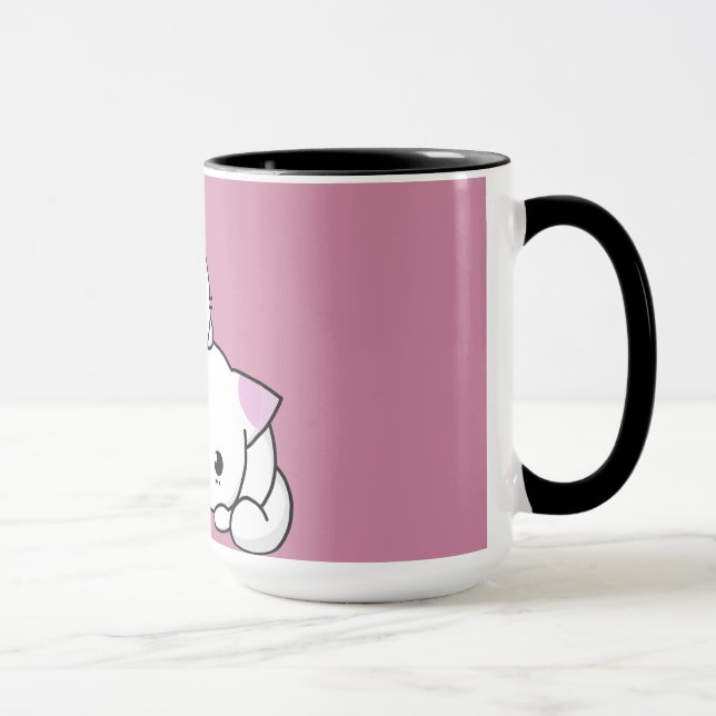 Taza Los gatitos encantadores rosados (Derecha)